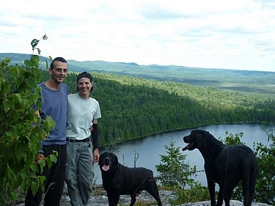 Team Niackery posing during a hike.