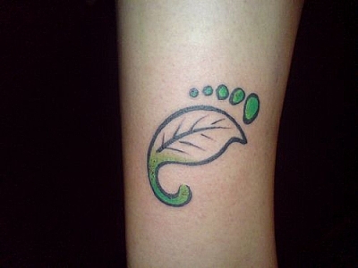 The Niackery Eco-Footprint tattoo was the first to be used as one of my brand icons.