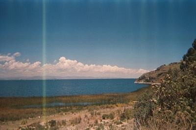 Lake Titicaca scenery from along the road to Yampupata, near Kusijata.