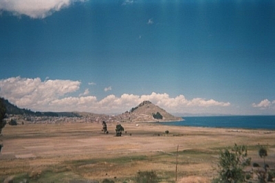 Cerro Calvario from Kusijata (the hiking part of relaxing and hiking in Copacabana).