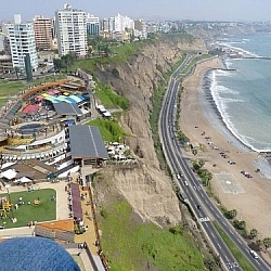 All I had were a few days in Lima, but I did walk along this very seaside stretch!