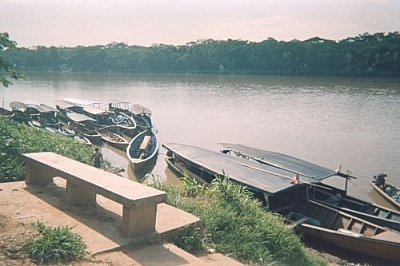 Peki pekis docked at Puerto Tambopata — shot snapped while running errands in Puerto Maldonado.