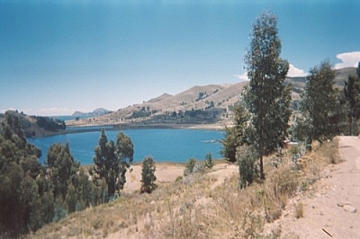 Magnificent lake scenery during a hiatus on Titicaca.