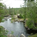 The view downstream from High Falls.