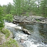 View of the river above High Falls.