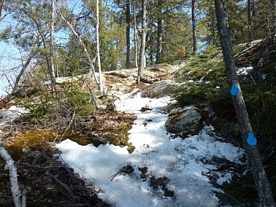 Access to Atakas Trail from Coastal Trail, Mashkinonje Provincial Park