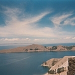 Spectacular views while hiking on Isla del Sol in Bolivia.