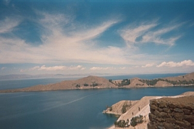 Spectacular views while hiking on Isla del Sol in Bolivia.