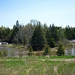 A sharp river bend at Blue Jay Creek on Manitoulin Island