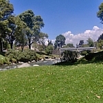 Sitting by the river for some down time in Cuenca.