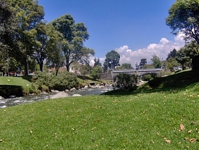 Sitting by the river for some down time in Cuenca.