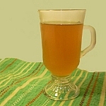 A cup of my homemade kombucha tea sitting pretty as I explain some common misconceptions about kombucha tea.