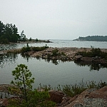 Georgian Bay scenery along the Lighthouse Trail.