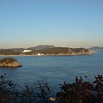 A distant view of Dusongsan Peninsula seen from Molundae Park while living in Busan, South Korea.
