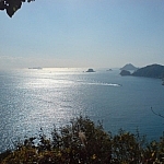 View of the ocean seen from Dusongsan Peninsula while living in Busan.