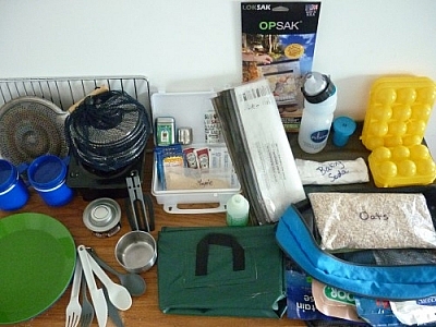 A wide selection of food gear that could be helpful in preparing for a trek, but choose wisely.