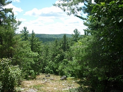 Along the McKenzie Trail while backcountry tripping in Mississagi Provincial Park