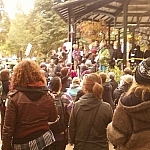 Crowds at Occupy Toronto.