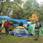 Tents set up at Occupy Toronto.