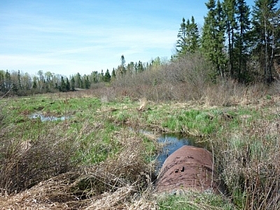 Rustic scenery and outdoor recreation in the French River and Lake Nipissing area at Pine Creek in West Arm.