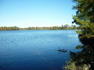 Walking on the French River Multi Use Trails to Lac Barbotte via Pioneer Trail.