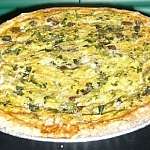 Spinach and Mushroom Cheese Quiche