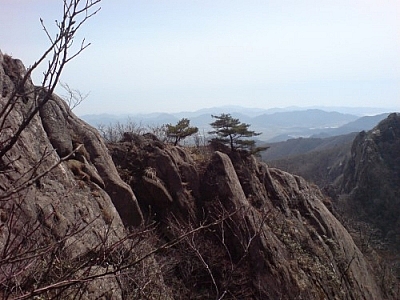 A Wolchulsan hike features spectacular scenery.