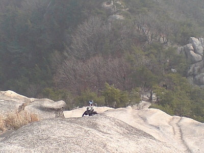 An alternate route along the trail at Bukhansan National Park.