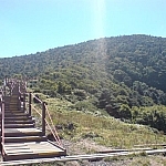 Part of the trail at Hallasan National Park.