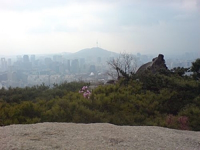 View of Namsan & N'Seoul Tower from Inwangsan.