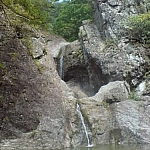 One of many waterfalls at Juwangsan Park.