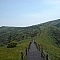 The trail along the top of the ridge at Sobaeksan National Park, seen during one of my Korean day hikes.