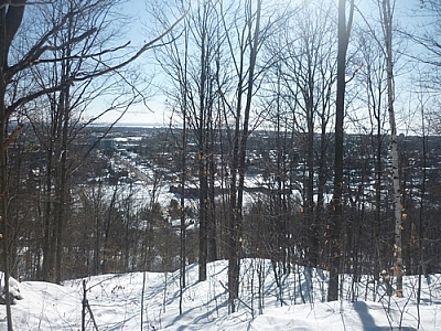 Scenic view along the McNutt Family Trail in North Bay.