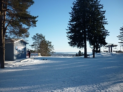 View from the top of the Laurentian Ski Hill.