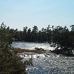 Scenery from French River's Five Finger Rapids.
