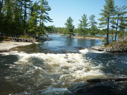 Fantastic scenery while on a weekend hike to Five Finger Rapids, French River.