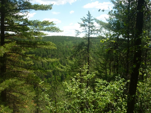 Panoramic scenery from the OTHT's Inland High Trail.