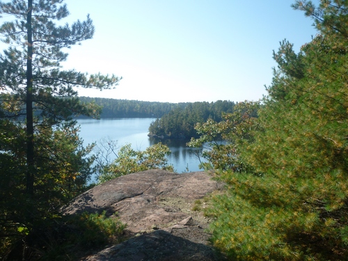 Beautiful views along the Merv's Landing Trail at Point Grondine Park.