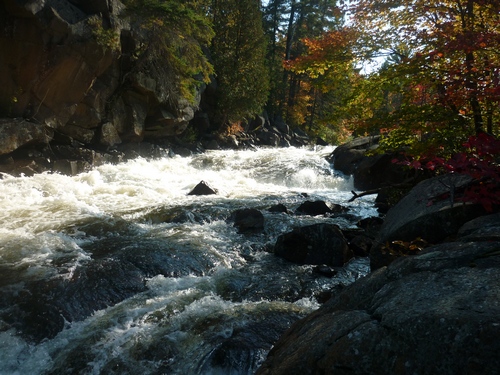 Wemtagoosh Falls, seen along the Georgian Bay Coast Trail at Point Grondine.