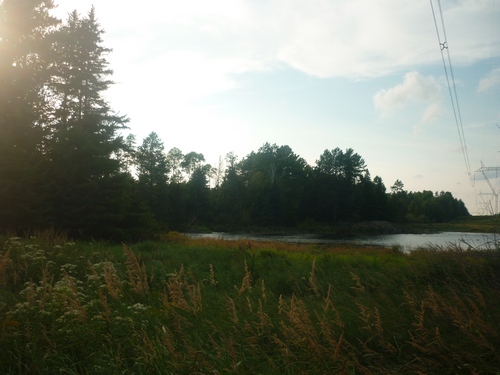 The sun setting over Barbotte Trail in French River.