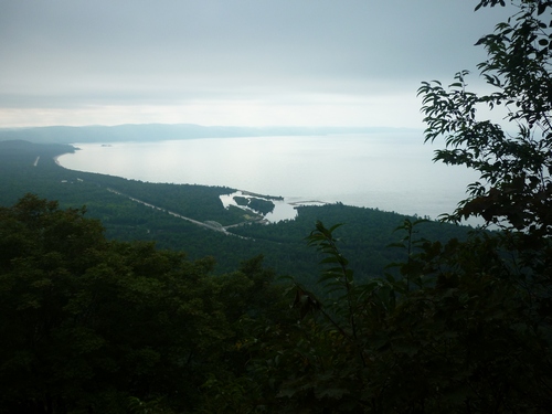 View of Agawa Bay from the Awausee Trail, one of many Lake Superior Hikes.