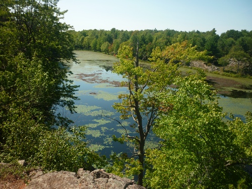 View from the trail at Frontenac Park.